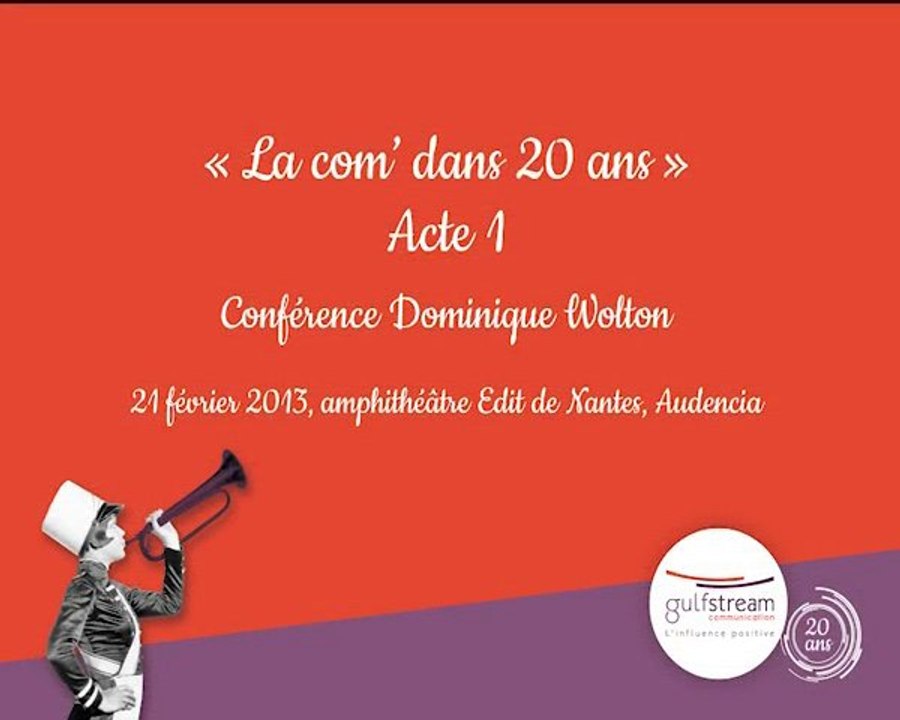 Conférence Dominique Wolton - Gulfstream