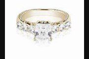1.5 Ct Princess And Round Cut Diamond Engagement Ring In 14k Yellow Gold (hi Color, Si2 Clarity)