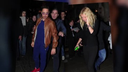 Gwyneth Paltrow and Robert Downey Jr. Enjoy Dinner at German Beer Restaurant