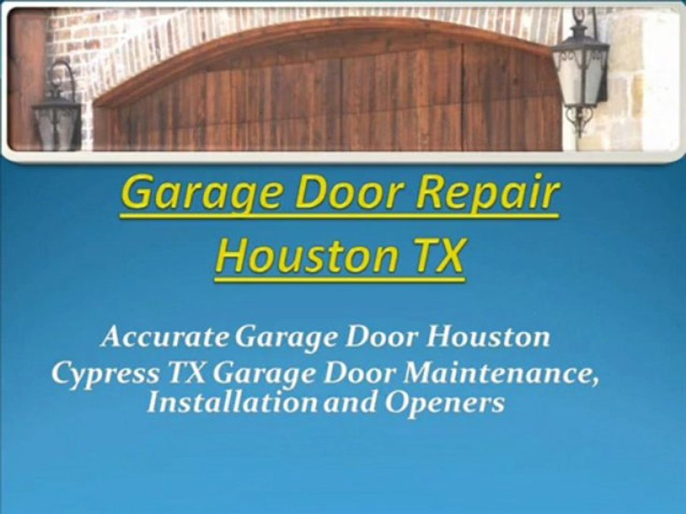 Garage Door Repair Houston TX