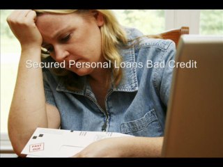 Secured Personal Loans Bad Credit Security