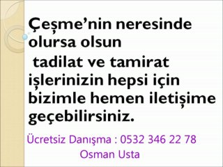 Çeşmede Tadilat İşleri, Çeşmede Yazlık Tadilatı, Çeşmede Komple Tadilat