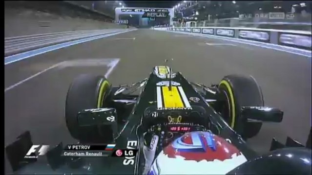 F1 2012 Abu Dhabi GP Practice Petrov Spin in first corner [HD]