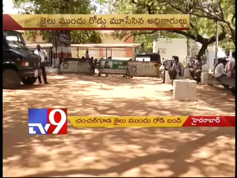 Chanchalguda jail road blocked