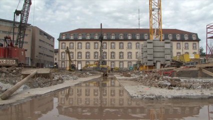 Avancée des travaux de construction du cinéma / Aurillac