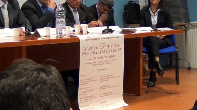 Aversa (CE) - Convegno al Liceo 'Cirillo' su legalità ed etica sociale (16.04.13)