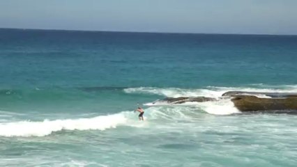 This is how the Aussie boys surf at a bay on the Bondi Beach Coastal Walk 2013