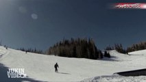 Skier Black Tube Faceplant