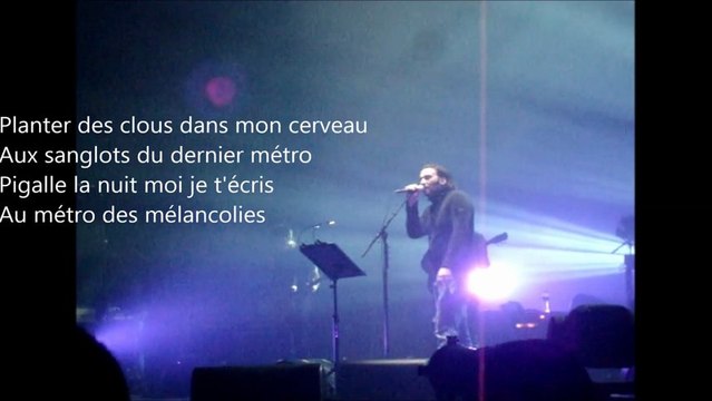 SAEZ Rochechouart live@le liberté Rennes 2013 - avec paroles