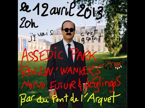 Rollin' Wankers, Assedic Park et Nono Futur, au bar du pont de l'arquet, à Rouen , le 12 avril 2013.