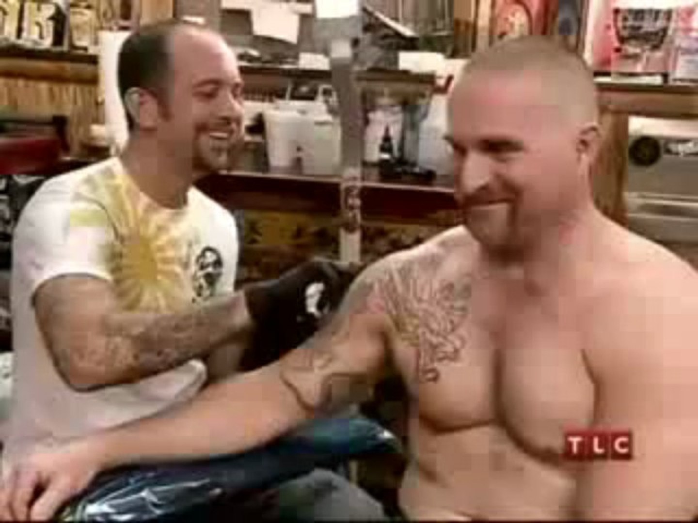 Chris Garver Japanese Dragon Tattoo on Miami Ink - video Dailymotion, image size:1440x1080