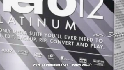 [4-2013 NEW] Nero 12 Platinum (Key + Patch ONLY)
