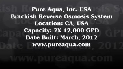 Pure Aqua| Commercial RO Systems CA, USA 2 x 12,000 GPD