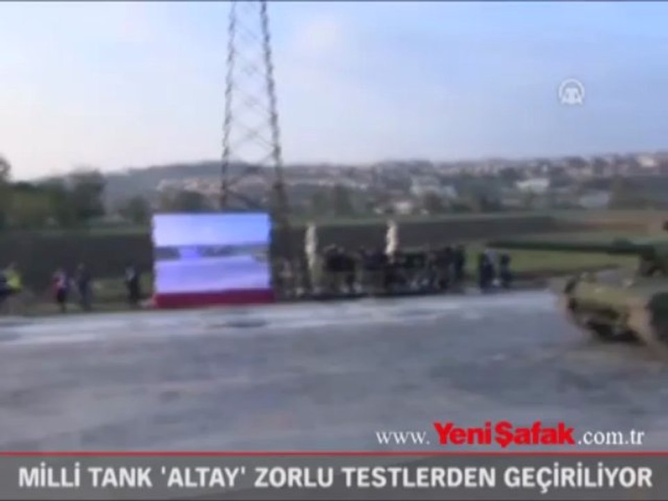 Milli tank 'Altay' zorlu testlerden geçiyor