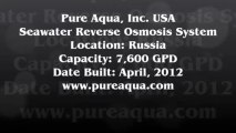 Pure Aqua| Seawater Reverse Osmosis Machine Russia 7,600 GPD