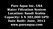 Pure Aqua| Industrial Stainless Steel Multi Media Filters Saudi Arabia 4 x 282,000 GPD