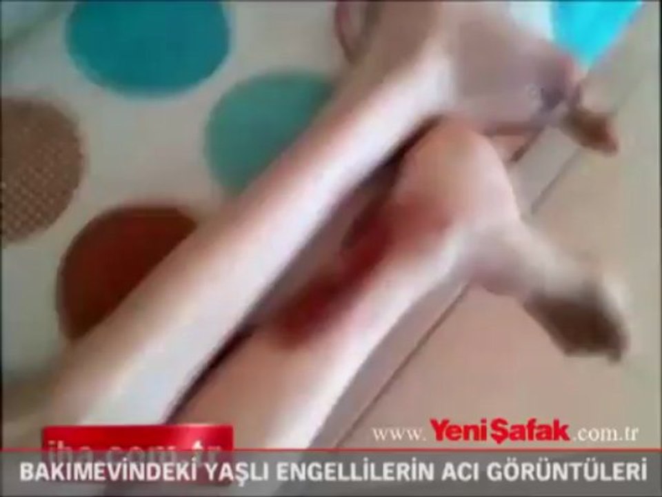 Bakımevindeki yaşlı engellilerin acı görüntüleri