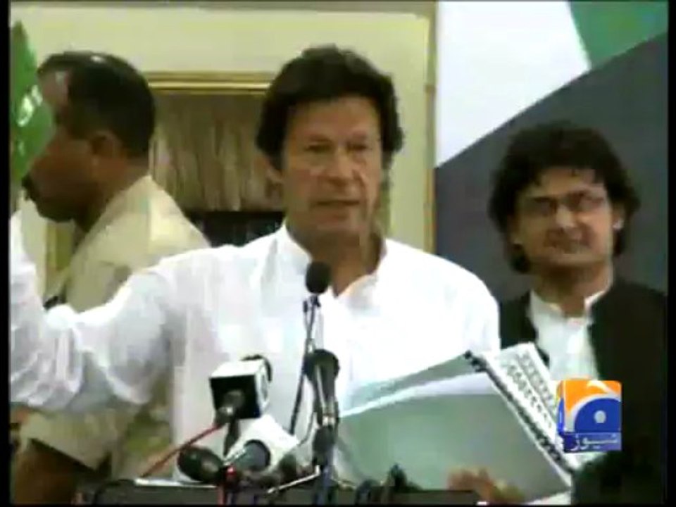 Geo News Election 2013-PTI Manifesto-12 Apr 2013
