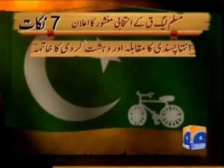 Geo News Election 2013-PML-Q Manifesto-12 Apr 2013