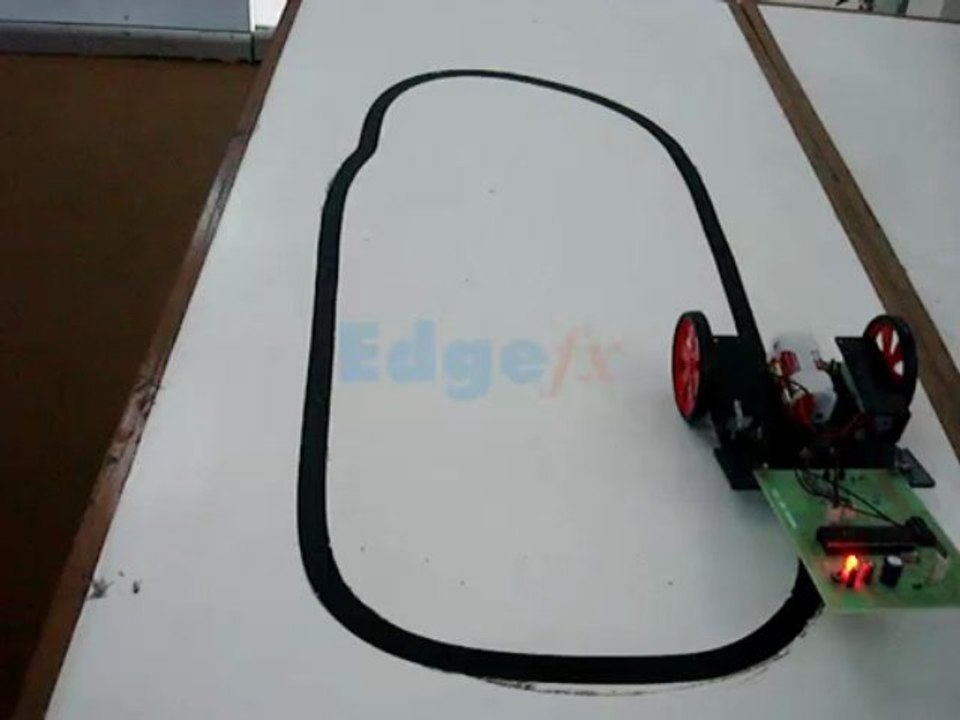 Line Following Robotic Vehicle Using Microcontroller | Robotics Projects