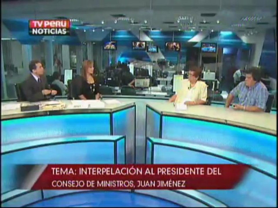 Heriberto Benitez y Rosa Mavila sobre interpelacion a Juan Jimenez Mayor