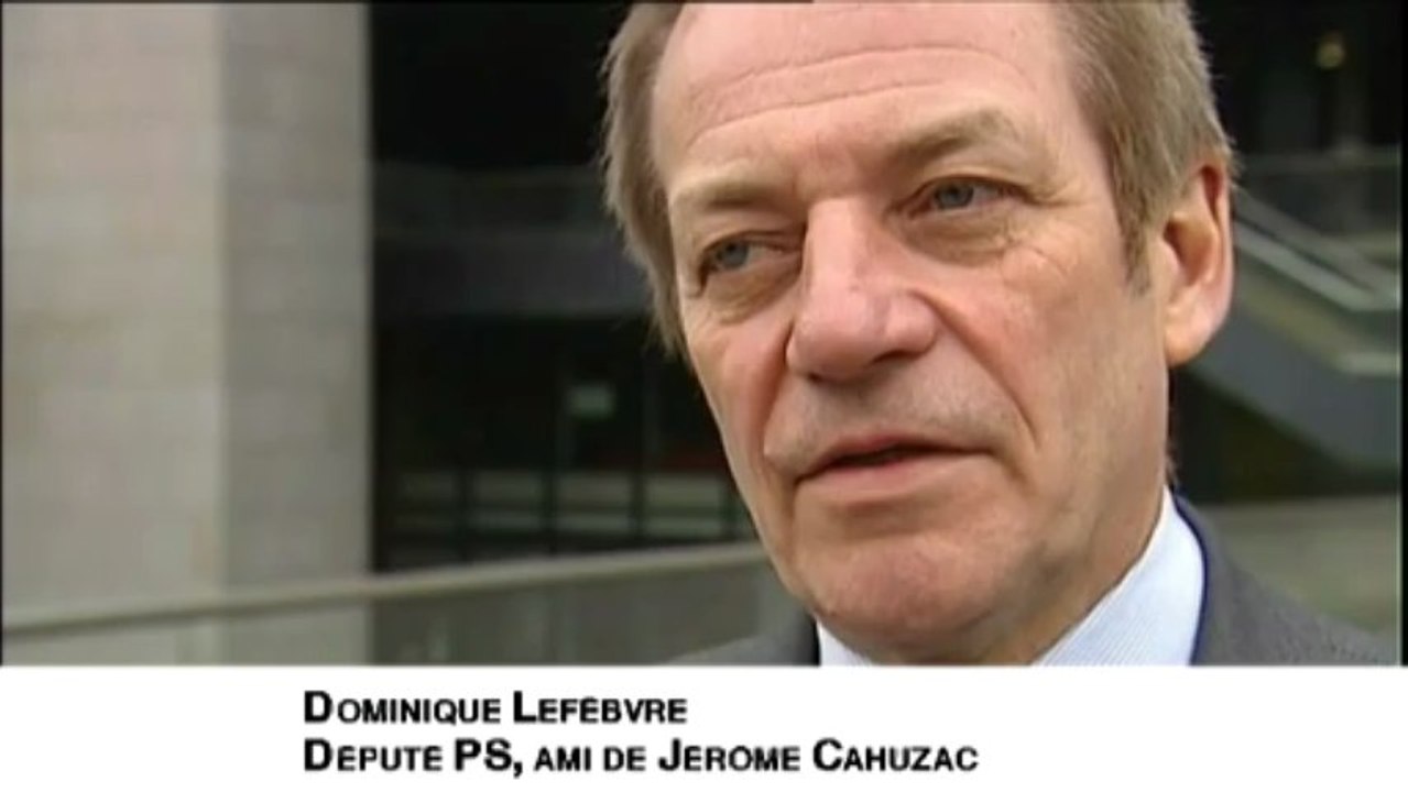 Jérôme Cahuzac "est perturbé" selon son ami Dominique Lefebvre