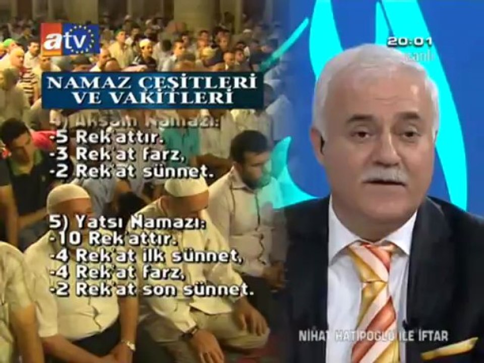 Iftar Ozel 01.08.2011 - Nihat Hatipoglu