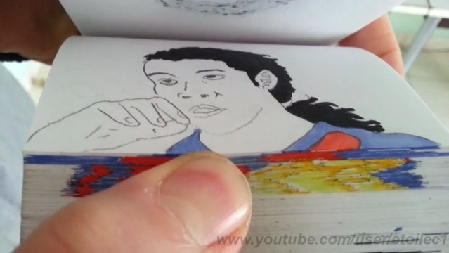 Best skills of Ronaldinho in flipbook
