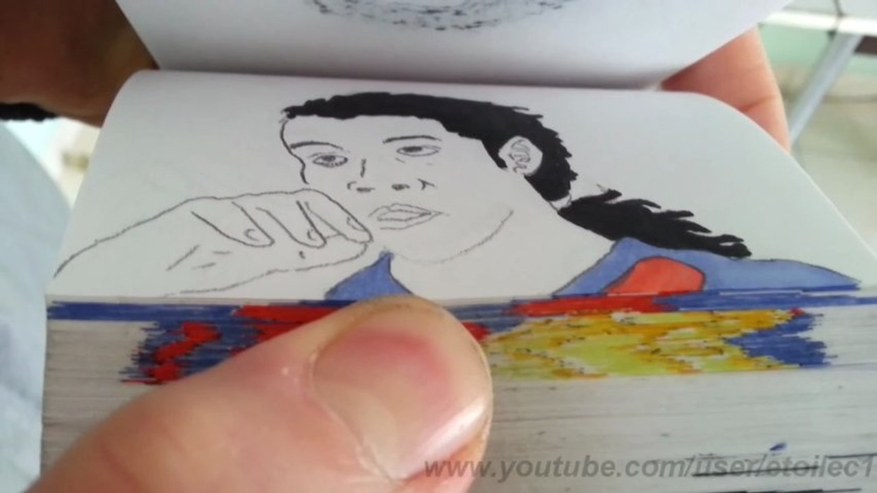 Best skills of Ronaldinho in flipbook