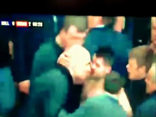 Millwall Fans Fight Each Other During FA Semi-Final Game vs Wigan