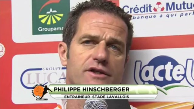 Conférence de presse Stade Lavallois - AC Arles Avignon : Philippe HINSCHBERGER (LAVAL) - Franck DUMAS (ACA) - saison 2012/2013