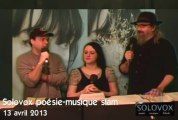 SoloVox poésie musique slam - 5 -  Marjolaine Robichaud - Nathalie Turgeon