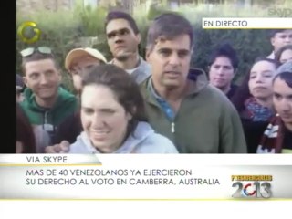 Más de 40 venezolanos ejercieron su derecho al voto en Camberra, Australia