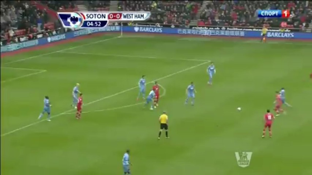 Morgan Schneiderlin dive against West Ham United | 2013