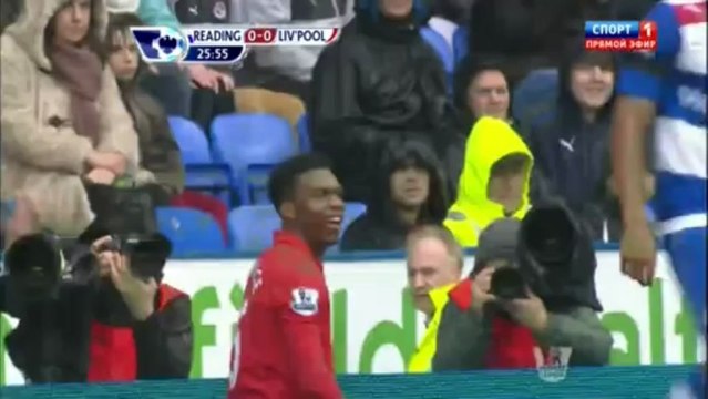 Чемпионат Англии 2012-2013 33 тур Рединг-Ливерпуль 1 тайм