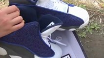 Air Jordan Retro 13 Blue Grey shoes
