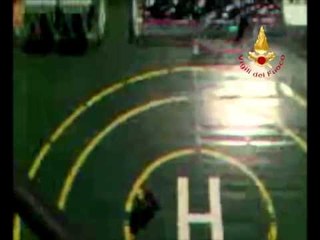 Roma - Soccorso a turista a bordo della motonave Grimaldi Florentia (13.04.13)