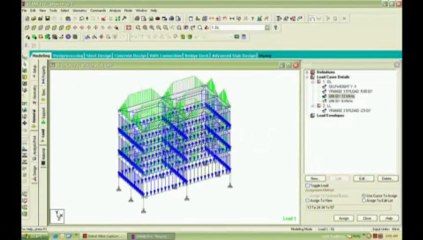 STAAD.Pro 2007, Modeling-Part2(Loading).wmv