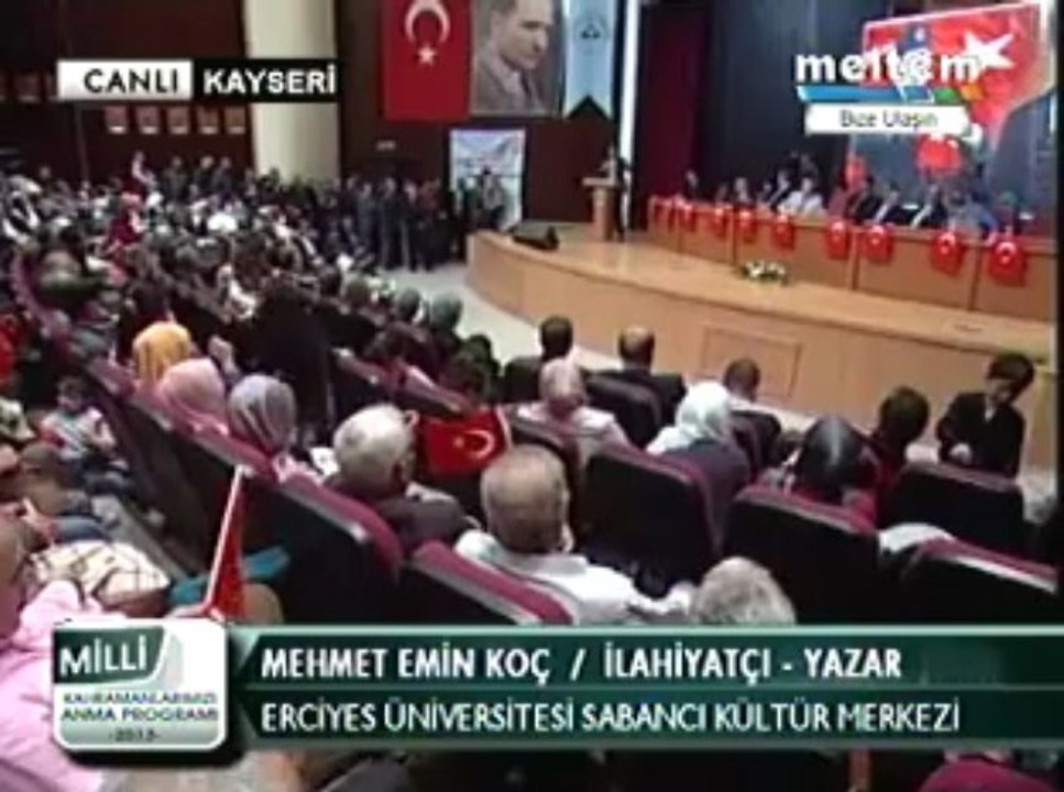 Meltem Tv M. Emin Koç Kayseri Konferansı 13,04,2013