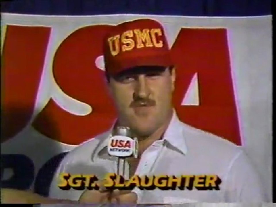 SGT SLAUGHTER VS THE IRON SHEIK BOOT CAMP MATCH 6/9/84 CAPITAL CENTRE