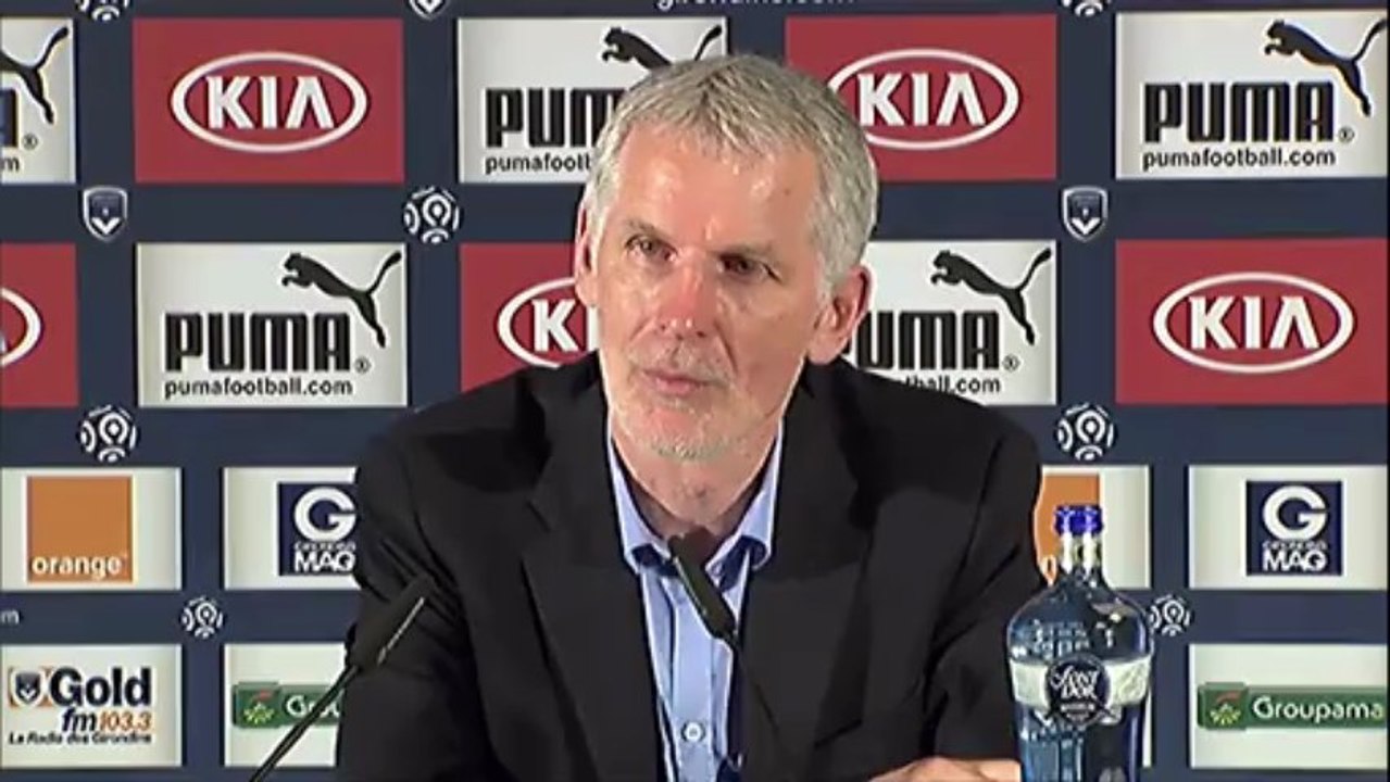 Conférence de presse Girondins de Bordeaux - Montpellier Hérault SC : Francis GILLOT (FCGB) - René GIRARD (MHSC) - saison 2012/2013