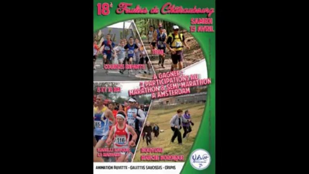 foulées castelbourgoises 2013 à Châteaubourg avec mario et son petit vélo Course Super U (15 km).....