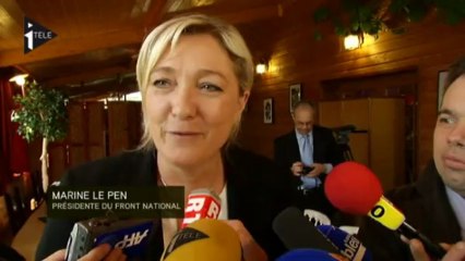 Marine Le Pen:"cette course à la pauvreté pourrait faire sourire"