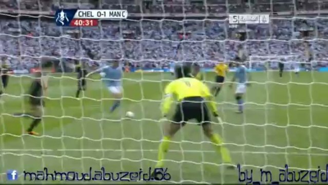 هدف سمير نصرى - تشيلسى و مانشستر سيتى - نصف نهائى كأس الاتحاد الانجليزى 2013