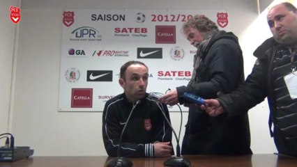 FCR - Vannes : Réaction de Franck Chaussidière