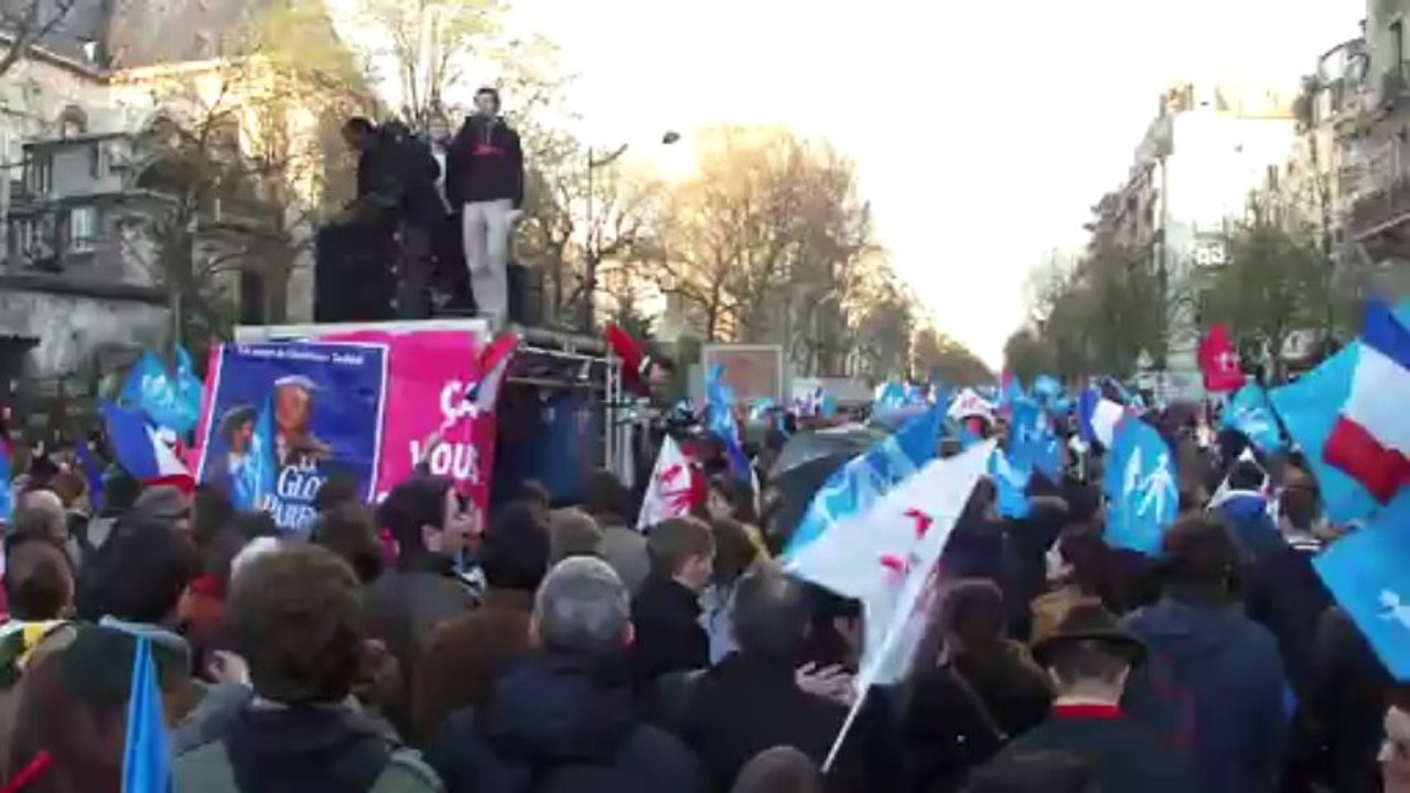 Manif pour tous du 12 avril 2013 cortège Bd St Germain
