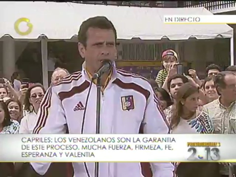 Henrique Capriles: "Ahora va la avalancha ¡Todos a votar!"