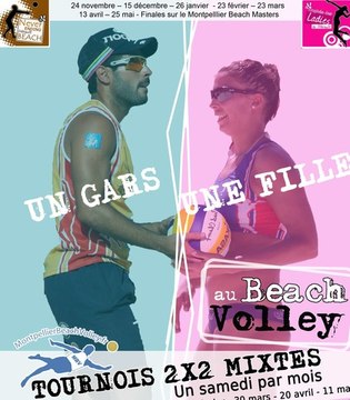 1 gars 1 fille du montpellier beach volley