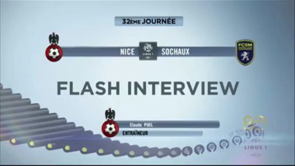 Interview de fin de match : OGC Nice - FC Sochaux-Montbéliard - saison 2012/2013