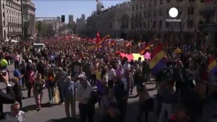 Manifestación en las calles de Madrid en el 82...